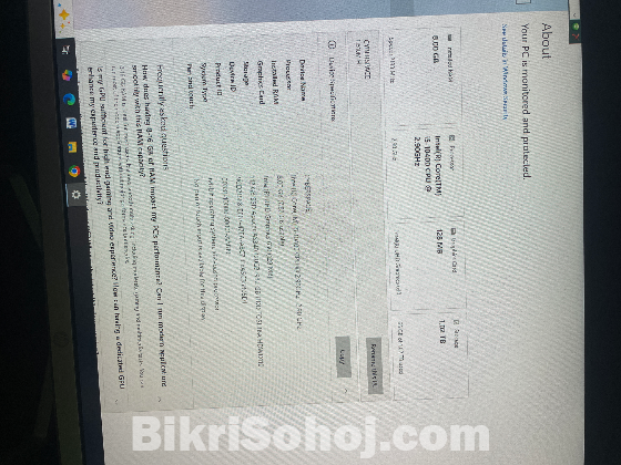 core i5-10400 Cpu 2.90 GHZ